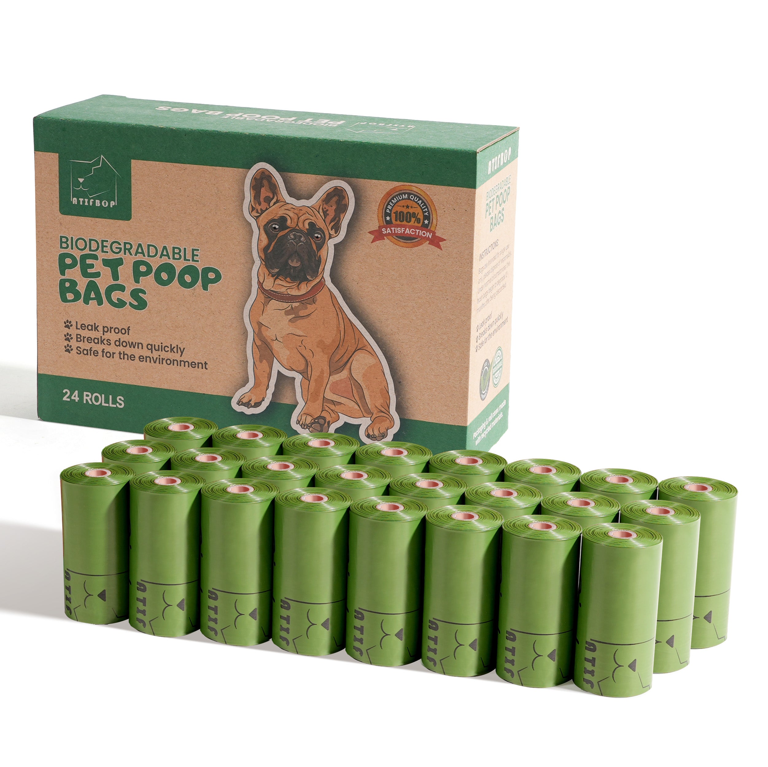 ATIFBOP Biodegradable Pet Poop Bags