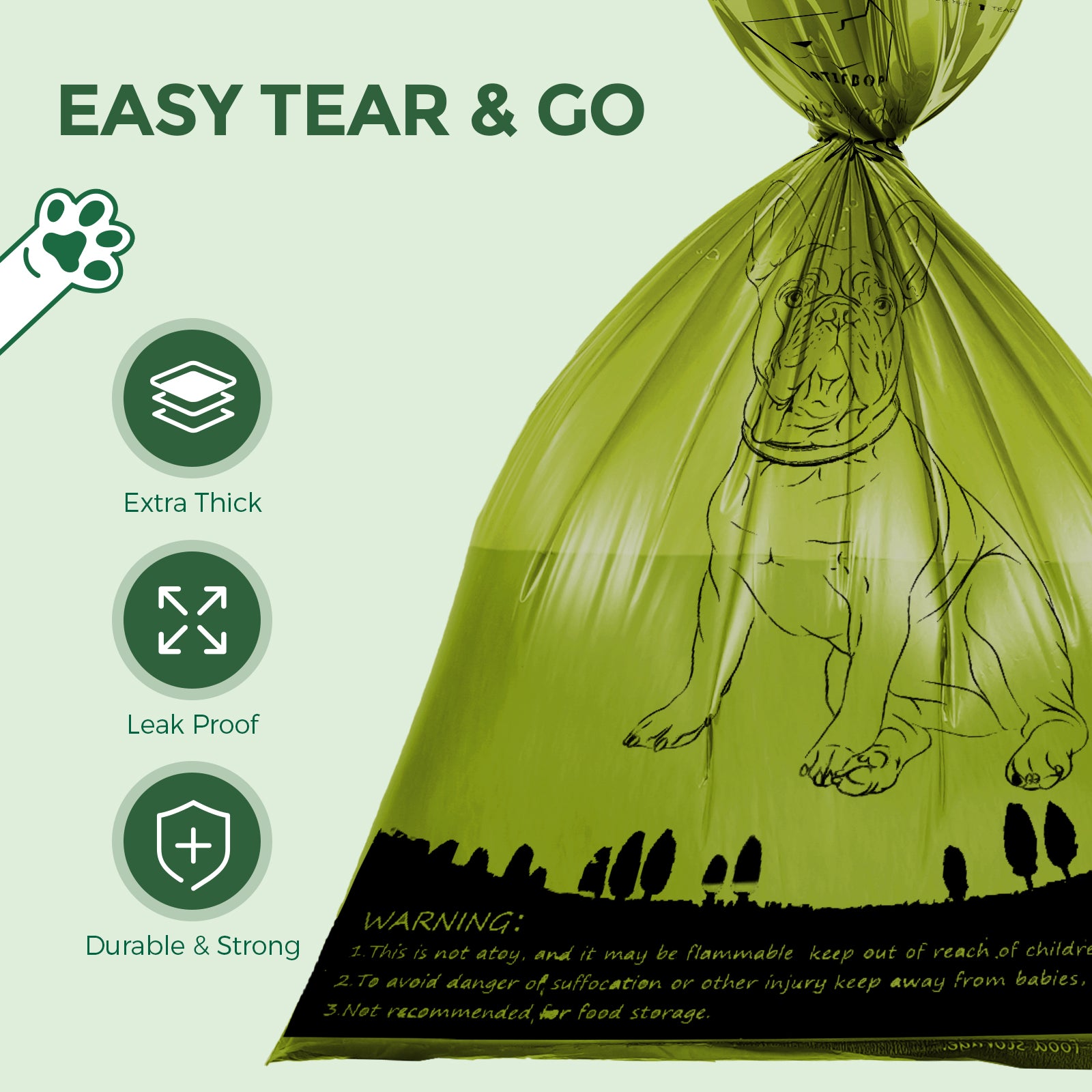 ATIFBOP Biodegradable Pet Poop Bags