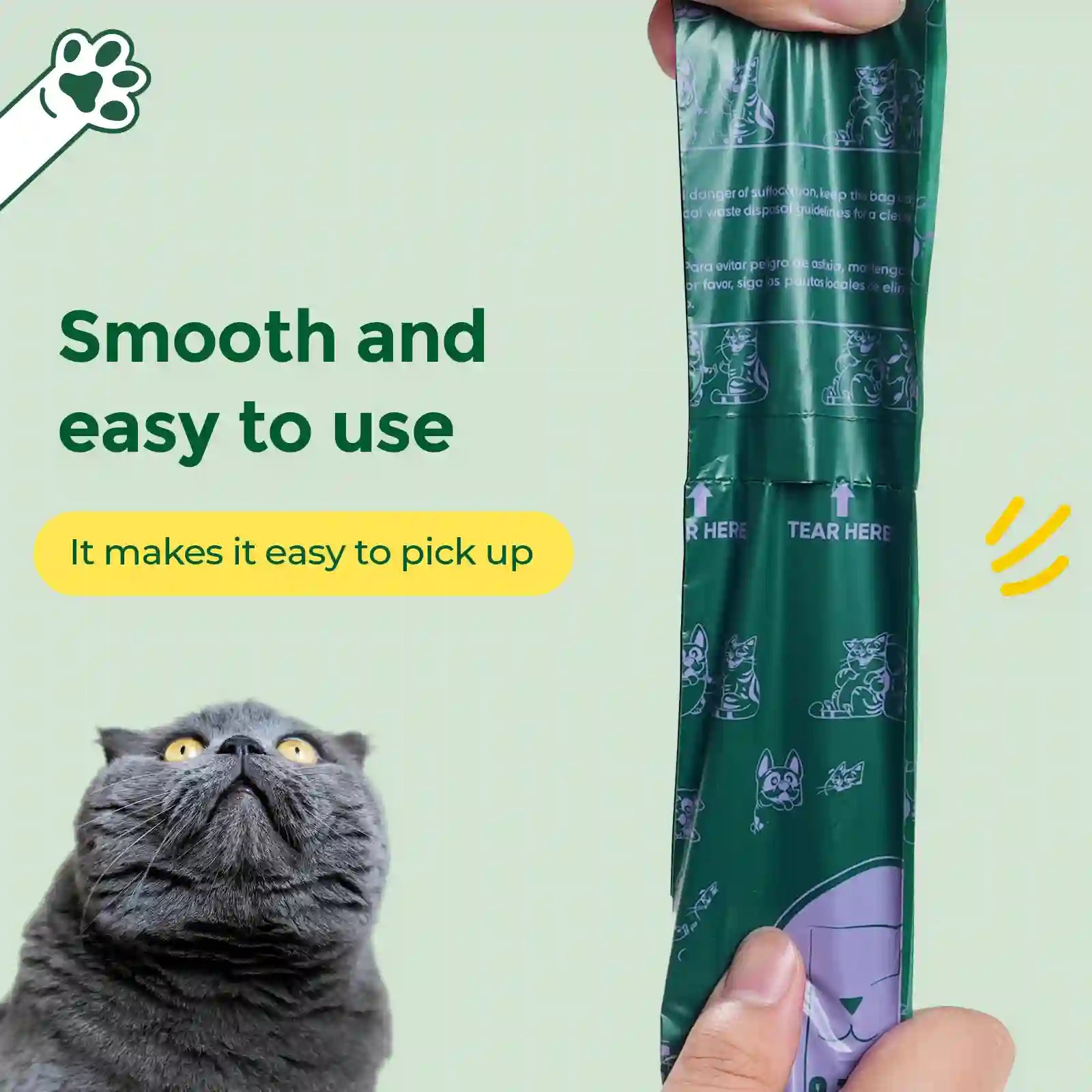 Atifbop Dog Poop Bags - GRS Certified, 65% Recycled, Extra Thick & Leak-Proof, Scented