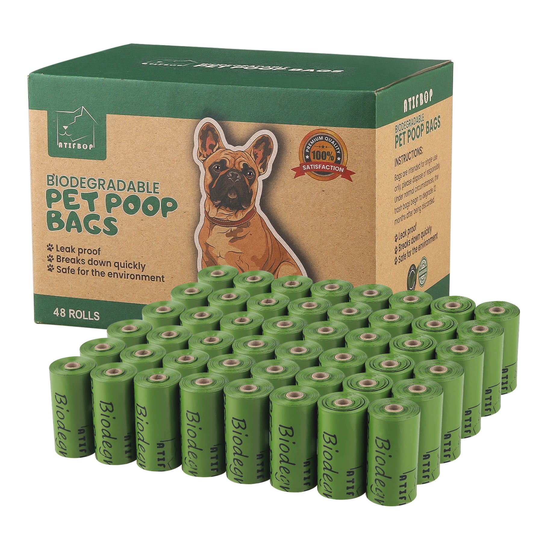ATIFBOP Biodegradable Pet Poop Bags